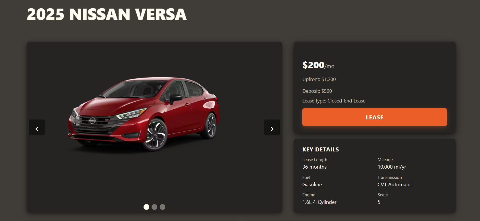 Final coded car details page